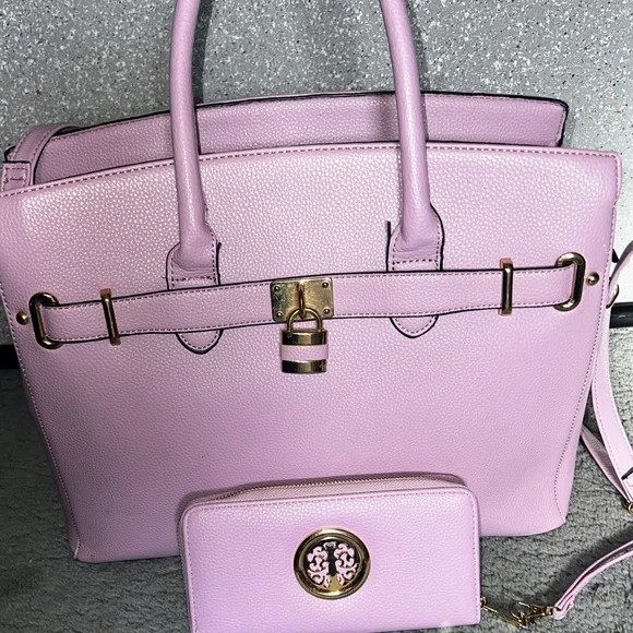 Purple Purse With Wallet - Picture 2 of 5